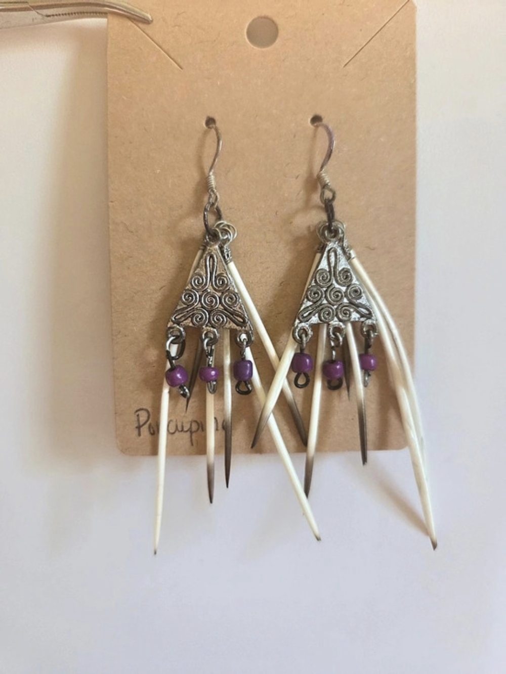 Artisan Porcupine Quill Earrings